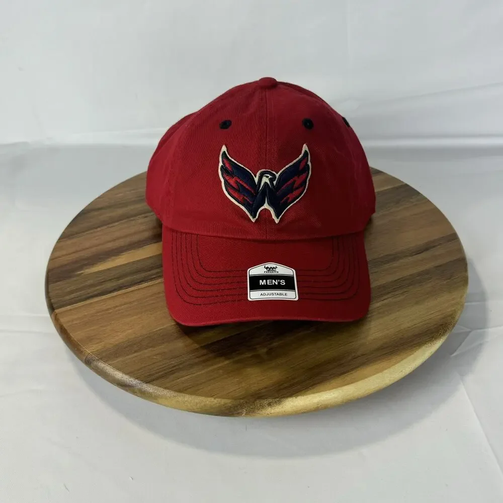 Fan Favorite Washington Capitals Embroidered Camo Hat Cap Adjustable Strap back